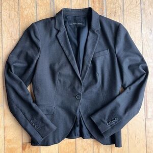 Zara Dark Charcoal Blazer Size Medium